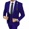 Herenpakken dv051 blazer ropa hombre masculino ensembles de blazers feest kostuum herenpak 3 peices sets jas vest broeken