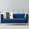 Cuscino / Decorativo Bandiera dell'Algeria Copertura Doppio lato Stampa 3D Federa da pavimento patriottica orgogliosa algerina per auto Federa fresca Casa D