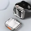 Watch Cases Protector PC Refit Modification Case Tempered Glass for iWatch 8 7 6 4 5 Upgrade For iwatch Ultra watch