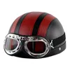 Motorcycle Helmets Vintage Half Face Helmet Retro German Cafe Racer Scooter Cruiser Capacete Approved