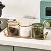 Herb Spice Tools Creative Screated Searning acrylic acrylic set salt sugar jar mildies stabilies sauce sauce vinegar storage bottion 230224