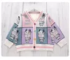 Cardigan Girls Swegant Sweating Spring Autumn's Children's Cartoon Cartoon Kids Birls Baby Subsities Catual Cotton Tops P4 362 230224