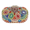 Kvällspåsar Designer Crystal Women Clutches Purse Wedding Bride Indian Handbag Party (88304-B) 230225