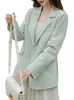 Женские костюмы женское пальто весна осень 2023 модная корейская пиджаки с длинными рукавами Женская куртка повседневная офисная пиджак