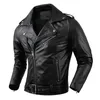 Men's Jackets Genuine Cowhide Leather Motorcycle Coat Cowhide Leather Jacket Men Lapel Leather Jackets Mens Clothing Real Leather Coat Men 230225