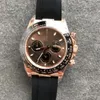 Lüks Klasik Erkekler En İyi Marka Erkekleri İzliyor Kronograf Kauçuk Kayış Kronç 40mm Dial Swatches Erkekler Noel Sevgililer Hediyesi için Çalışan Tüm Alt Kürümler 66