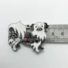 Nyckelringar Ankomstfamilj Pet Dog smycken Keychain Emalj Färg Butterfly Pendant Metal Hummer Clasp Key Chain