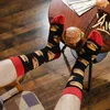 Männer Socken Mode Lustige Große Größe Alien Leckeres Essen Drucken Bunte Snacks Burger Glücklich Harajuku Skate Baumwolle SokkenMen der