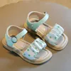 Sandali 16 anni Neonate Principessa Sandali da spiaggia Bambini Estate Moda all'aperto Polka Dot Antiscivolo Scarpe casual Sandali Femmes Z0225