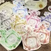 Gift Wrap 30 Packs Wholesale Scrapbooking Sticker Flower Gilding Label Fresh Material Decorative Cloth Paper 8 Kinds
