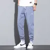 Men's Pants HIQOR Streetwear Hip Hop Cargo Pants Men's Imitate Jeans Cargo Pants Elastic Harem Pants Joggers Gray Trousers Spring Size M4XL Z0225