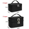 Cosmetic Bags Cases Women Large Cosmetic Bag Box Waterproof Oxford Make up Case Travel Organizer Necessary Beauty Vanity Toiletry Wash Makeup Pouch 230225