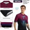 Cykeltröja sätter X-Tiger Men's Cycling Jersey Set Gradient Series Breattable Shirt3D CUSHION SHORTS POLLED Pantsbib Kort cykel Kort ärm Set 230224