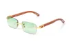 Lunettes de soleil polarisées pour hommes femmes luxe Vintage marque concepteur lunettes de soleil sans cadre blanc corne de buffle verre homme femme voiture conduite lunettes hommes lunettes UV400