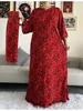 Ubranie etniczne afrykańskie dashiki długie rękaw luz luźne bawełniane talia eleganckie kobiety abaya długie sukienka Summer Maxi swobodne luźne sukienki vestidos 230224