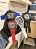2023 Man Watch Fashion Quartz Men's Watches Gift Men Carbon Fiber Pattern 6 Hands Running Seconds Flat Tapered Crown Trend