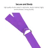 Yoga Stripes Sports Yoga Straps Durable Cotton Exercise Straps Adjustable DRing Buckle Yoga Stretch Pilates Belt Resistance Fitness Band J230225