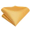 Pescoço amarra a moda amarelo amarelo macho de arco laço de casamento noivo noivo bowknot broche pin conjunto 100 de seda butterfly gravata presente para homens dibangus