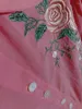 Blouses femme AIGYPTOS automne haut pour femme broderie florale manches longues lanterne Mori fille chemises roses surdimensionnées Camisas De Mujer