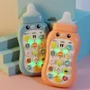 Toy Walkie Talkies baby Pacifier Simulation Music Mobiltelefon Toys Spädbarn Bottle Soft Teether Bite Baby Early Education Boy Girl Toy 0-1 År 230225