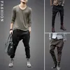 Men's Pants Drop Shipping Men Clothing Man Casual Fashion Cotton Harem Pants Male Loose Slim Soft Pencil Pants Men's Joggers Pants Trousers Z0225