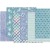 Geschenkomschakeling 24 Sheet 6 "X6" Zee van Flower Pack Het Patter Paper Scrapbooking Handgemaakte ambachtelijke achtergrondkussen