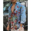 Mäns avslappnade skjortor hawaiian fjärilskjortor för män 3d långärmad blommor skjorta strandblus överdimensionerade toppar tee skjorta homme sommarkläder 230225