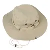 Chapeaux à large bord chapeau de seau de refroidissement chapeau de pêche à large bord avec cordon de serrage réglable chapeau de soleil de pêche pliable coupe-vent chapeaux de seau pour la randonnée G230224