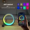 Veilleuses Smart LED Night Light RGB Ambiance de bureau Lampe de bureau Bluetooth APP Control Convient pour la salle de jeux Chambre Décoration de chevet P230325