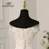 Платья для вечеринок модные простые на плече свадебная свадьба плюс размер vestido de noiva boat шее платье невесты халат Mariee кружевные аппликации 230224