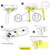 Torby Sokanki Rhinowalk Bake Bage 10L-13L Wodoodporny rower i stabilizator Wspornik Moc