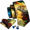 Шея галстуки мужчины связывать галстук Gravat Packlinks Set Selk Ties Ties Print Party Busines