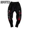 Herenbroek hiphop joggers mannen brief linten lading broek zakken track tactical casual technische techwear mannelijke broek zweetwedstrijden sport streetwear 230225