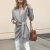 Women's Wool & Blends Autumn/winter 2023 Clothing Coat Sexy V-neck Lace With A Solid Casual Slim Warm Simple Elegant Woman