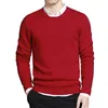 Camisetas masculinas 5xl Men suéteres pulôver algodão O-gola suéter sólido Jumpers de suéter sólido machado machado masculino grande plus size simples tipo 2302225
