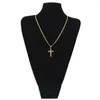 Colliers de pendentif mini gothique vintage 18 40 mm Collier croix Style de rue pour hommes bijoux de cou cadeau en gros