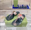 Designer Woman Slippers Men Slipper platte slippers vrouwen luxe sandalen mode causale flip flop maat 35-46