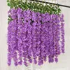 Fleurs décoratives 12 pièces/ensemble fleur artificielle vigne faux suspendu rotin jardin mariage décoration fête décor à la maison