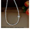Choker Minar Classic Natural Freshwater Pearl Beaded Halsband för kvinnor stora barock pärlor halsband bröllop brud smycken