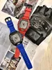 2023 Man Watch Fashion Quartz 남자 시계 선물 남자 카본 섬유 패턴 6 손 달리기 초 플랫 테이퍼 크라운 트렌드