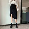 Skirts Irregular Skirt Women's Mid Length 2023 Design Small High Waist Ropa Mujer Mini Clothes For Women