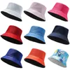 Chapeaux larges bord 2PC Double face solide femmes seau chapeau 2023 été hommes Panama chapeau soleil pêche pêcheur casquette Hip Hop Bonnet pliable MZ480 G230224