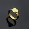 Designer Ring heren Band Ringen 2021 luxe sieraden vrouwen Titanium staal Legering Verguld Ambachtelijk Goud Zilver Rose Vervaagt nooit Niet allergisch