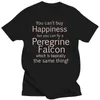 Men's T Shirts Peregrine Falcon Happiness Falconry Tee Shirt