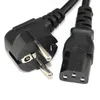 Datorkablar 1,5 m 5ft C13 IEC Kettle till europeisk 2 -stifts rund AC EU -pluggkabel bly cord pc