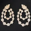 Boucles d'oreilles GODKI printemps coloré pour femmes mariage éblouissant CZ pavé Dubai déclaration de mariée bijoux cadeau 2023