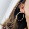 Botiega Circular Big Earrings Designer Designer تتدلى من أجل المرأة الذهب المطلي 18K برنسة رسمية الأسلوب الكلاسيكي لا تتلاشى هدية لصديقة 043