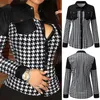 Chemisiers pour femmes Chemises Mode femmes chemises printemps revers à manches longues bouton Cardigan hauts Vintage Plaid imprimé élégant décontracté Sexy mince dames Blouse 230225