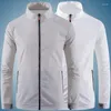 Men's Jackets 2023 Men's Summer Ultra-Light Hood Jacket Thin Windbreaker Fashion Shiny Sunscreen Casual Zipper Coat Packable Bomber