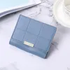 Wallets Korean Women's Large Capacity Buckle Zipper Wallet Short High Quality Leather Student Women Men